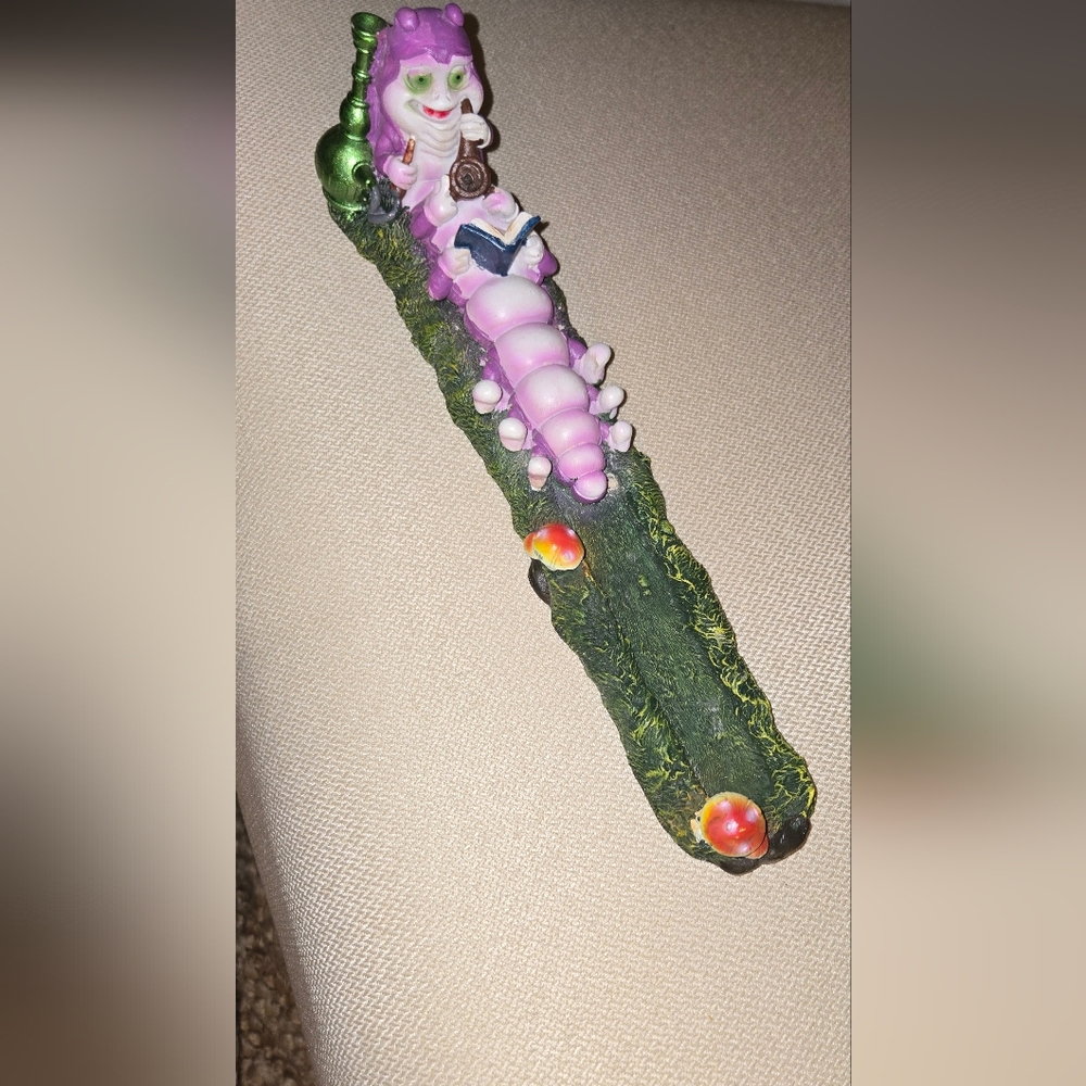 Pink Caterpillar Incense holder